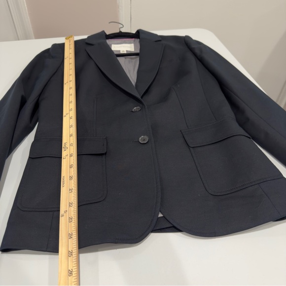 Banana Republic Black Blazer Jacket Long Sleeve Women Size 6 Career Academia - Picture 10 of 11